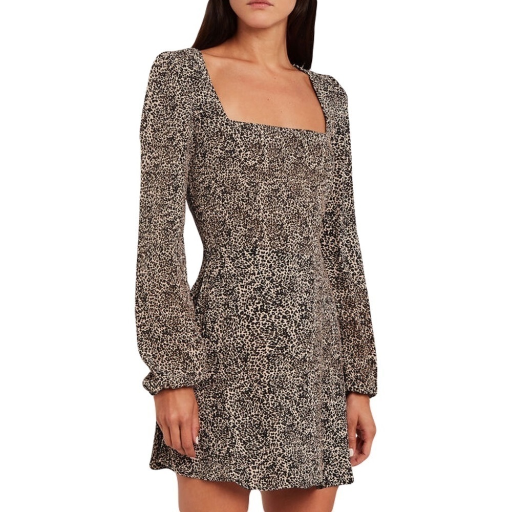 FLYNN SKYE Maiden mini dress in Animal Print Womens size L